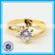 Real zircon wedding gold ring necklace set fashion 18k gold jewelry set