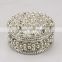 handmade luxury promotional gift metal jewelry box pearl inlaid jewelry box,crystal jewelry box,
