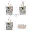 Ladies Canvas Shoulder Shopping Tote Beach Satchel School Handbag Bags