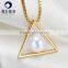 natural aaa 5--6mm white perfect round akoya saltwater pearls pendant