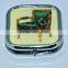 Fashionable foldable metal cosmetic compact mirror with arm chair
