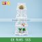2015 hot sale greenhouse hollow out wood standing flower pot rack