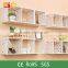 DIY Grid Storage Shelf, Unique living room Decorative Wooden Wall Shelf