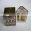 durable and fadeless metal cubbyhouse shaped, decorative tin box for storage