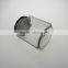 hexagon high white glass jar for jam factory price 380ml