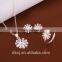 2015 cheap wholesale 925 sterling silver spike wedding jewellery set