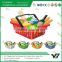 Colorful Plastic Handle Basket For Supermarket
