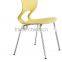 Wholesale Dining Chair Plastic Chair with Metal Leg