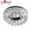 round clear crystal ceiling spotlight for halogen lamp MR16 gu5.3 gu10