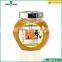200ml Small transparent glass storage jar with metal lid wholesale