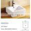 Bathroom ceramic suqare single hole wash basin for hotel