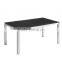 Dining room furniture aluminum brush ps-wooden dining table and chair