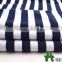 Shaoxing Mulinsen textile poly spun knit soft black and white stripe fabric