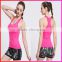 Women girls yarn sport summer yoga tank tops