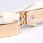Fashion 2.5cm White Elastic Bowknot Belts with Gold Buckle SWF-W15062915