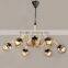 Durable Metal Baking Finish Lamp Ceiling Plate Lighting Woven Hemp Rope Light