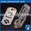 2015 promotional custom gold silver metal blank dog tag necklace