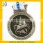 Cheap custom metal medal with ribbom and customer logo