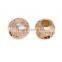 Fashion Gold-Tone Round Brass Beads High Qulity Metal Beads DIY Jewelry Accessories
