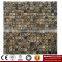 IMARK White Color Marble Mix Granite Marble Stone Mosaic Tile Polished Backsplash Tile Code IVM7-042