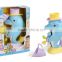 2016 baby shower favors bath toy organizer water pipes squirt dolphin bath toy with CE/ROHS certificates
