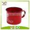Nescafe red enamel printing coffee cup