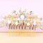 Fashion Gold Plated Faux Pearl Crystal Hair Jewelry Wedding Bridal Hair Comb