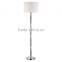 2017 hot decorative floor standing light for hotel with linen shade good for inn decor high end fower floor lamp