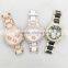 2016 new fashion luxury three lines diamond bezel geneva quartz watch women dress watches for ladies