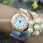 geneva cloth new design fashion girls watch wrist watch factories