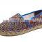 ethnic trend jute sole espadrilles fashion shoe ladies flat loafer shoes, espadrille