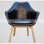 black leather wooden dining room chairs