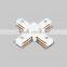 2 wires "X" shape led track light adapter