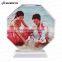 Sunmeta directly sublimation decoration photo crystal, crystal octagonal for christmas gifts(BSJ26C)