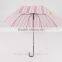 Fancy Straight Shaft Striped Printing Umbrella Slender