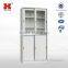 upper sliding glass door metal file cabinet/steel filing cabinet