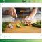 2015 BOSS Premium Bamboo Cutting and Chopping Board with stainless steel handle