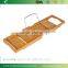 Bamboo Bathtub Caddy and Shower Bath Tub Tray Organizer