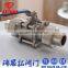 Superior Quality 3pc Union Welding Floating Thread Ball Valve With Handles