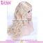 Wholesale 6a grade top quality malaysian human hair lace blonde u part wig