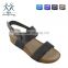 TPR sole durable thick heel simple fashion ladies sandals and shoes