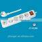 Electric socket with plug hot French style 5 way electric extensionsocket with switch