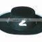 black Zorro hat with feather