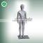 new fashion 2015 new silver chrome PP chrome window display children's mannequin