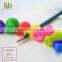 Wholesale soft touch silicone rubber pencil grip helpful in kids' preschool pencil grip stages