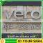PDL Durable Built Up Cast Brushed Metal Letter Sign