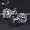 2 1/3 Inch Interior Door Set Depression Pink crystal door handle