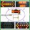 LED flashing solar traffic arrow board for road work