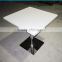 High gloss white acrylic artificial stone table tops/restaurant dining table