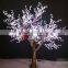 RGB color outdoor artificial lighted trees